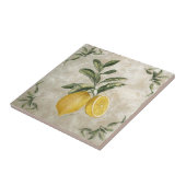 Ceramic Tile with Vintage Lemons Tegeltje (Zijkant)