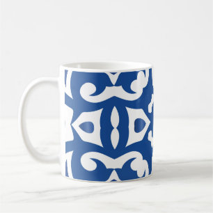 Ceramic tiles azulejo portugal. Semamless wintage Koffiemok