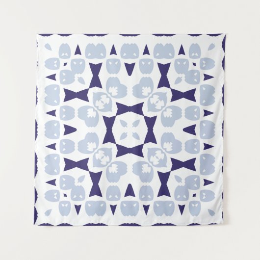 Ceramic tiles azulejo portugal. Semamless wintage  Wandkleed (Voorkant)