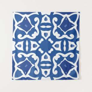 Ceramic tiles azulejo portugal. Semamless wintage Wandkleed