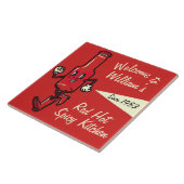 CERAMIC TILES - Red Hot Sauce, speciaal aangepast Tegeltje (Zijkant)