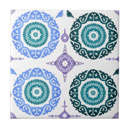 Ceramic Wall Tile – Portuguese Blue & Teal. Tegeltje