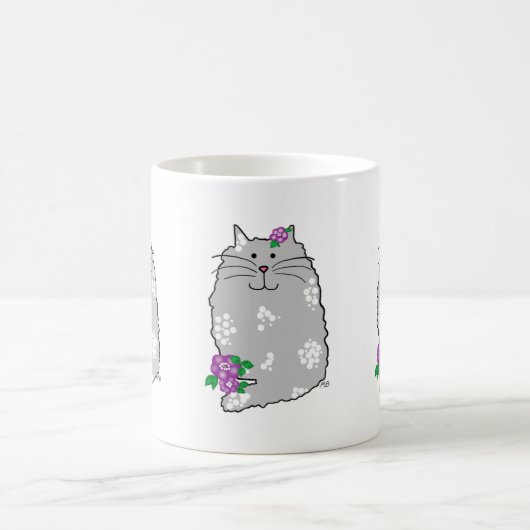 Ceramic Whimsical Cat Mug Koffiemok (Center)