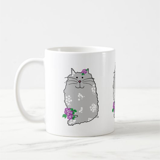Ceramic Whimsical Cat Mug Koffiemok (Links)