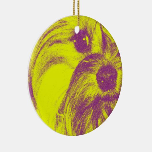 Ceramic Yorkie Ornament (Rechts)