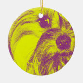 Ceramic Yorkie Ornament (Voorkant)