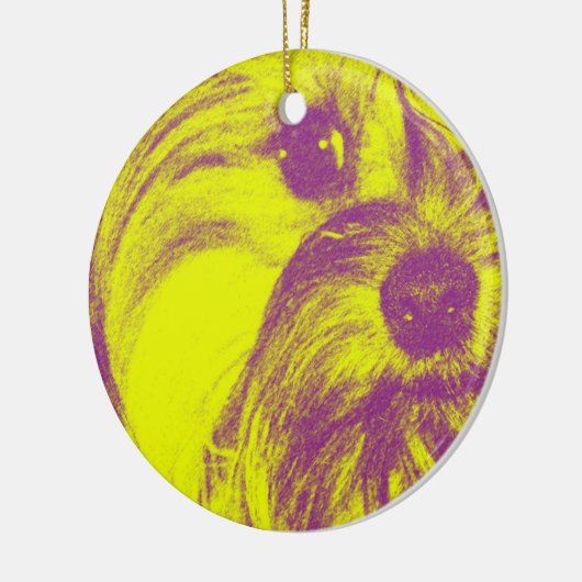 Ceramic Yorkie Ornament (Links)