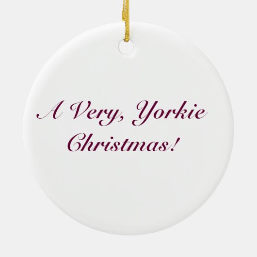 Ceramic Yorkie Ornament (Achterkant)