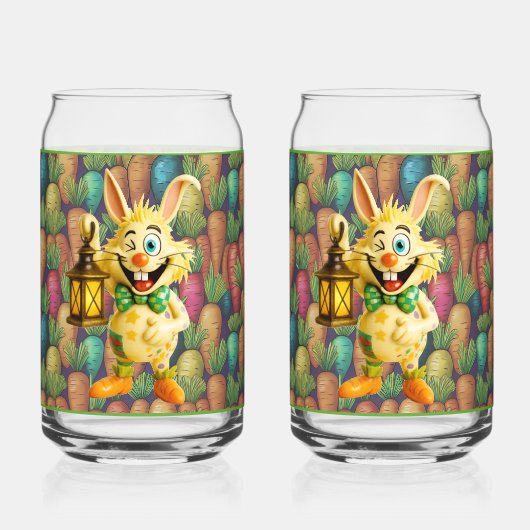 Ceramic Zany Rabbit Soda Glass Blikvorm Glas (Achterkant)