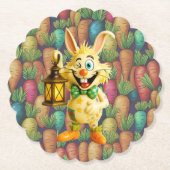 Ceramic Zany Rabbit Soda Glass Kartonnen Onderzetters (Voorkant)