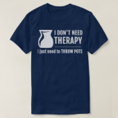 Ceramics die potten gooien Funny Pottery Design T-shirt (Design voorkant)
