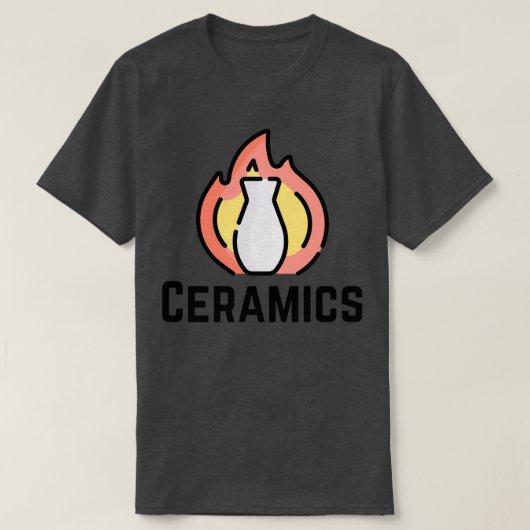 Ceramics Kiln Fire Pottery Clay T-shirt (Design voorkant)