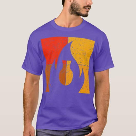Ceramics Retro  Clay Kiln Pottery T-shirt (Voorkant)