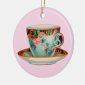 CERAMISCH ORNAMENT MET  TEACUP (Links)