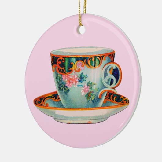 CERAMISCH ORNAMENT MET  TEACUP (Links)