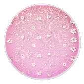 CERAMISCHE KNOB MET WITTE VLOERBAAR ONTWERP. KERAMISCHE KNOP (Voorkant)