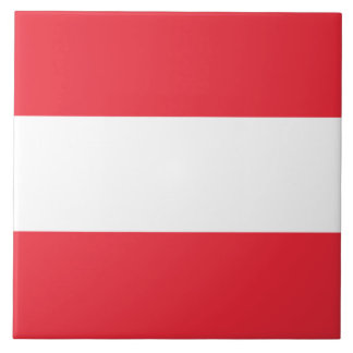 Ceramische Tegel met Oostenrijkse vlag (Oostenrijk Tegeltje