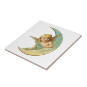 CERAMISCHE TEGEL: VICTORIAANS VICTORIAANS ANGEL EN TEGELTJE (Zijkant)