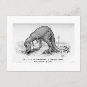 Ceratosaurus art briefkaart