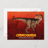 Ceratosaurus Briefkaart (Voorkant / Achterkant)