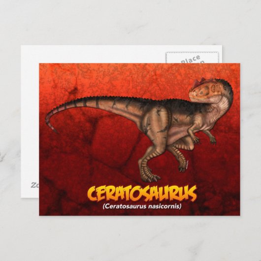 Ceratosaurus Briefkaart (Voorkant / Achterkant)