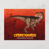 Ceratosaurus Briefkaart (Voorkant)