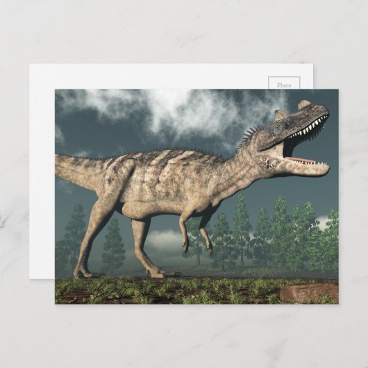 Ceratosaurus dinosaur - 3D rendering Briefkaart (Voorkant / Achterkant)