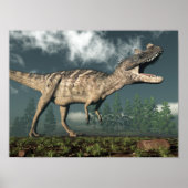 Ceratosaurus dinosaur - 3D rendering Poster (Voorkant)
