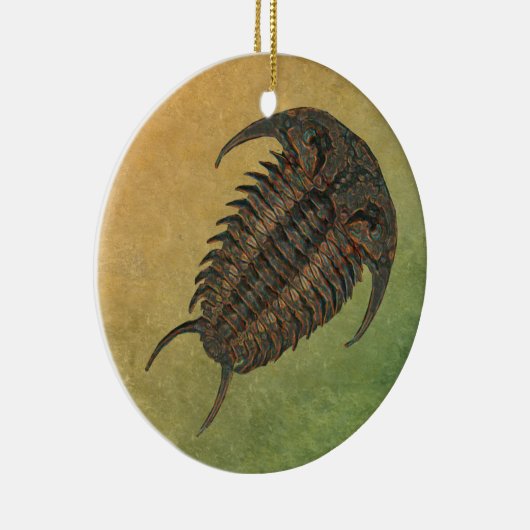 Ceraurus Fossil Trilobite Keramisch Ornament (Rechts)