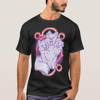 Cerberus 3 Headed Dog  Kawaii Pastel Goth Cute T-shirt