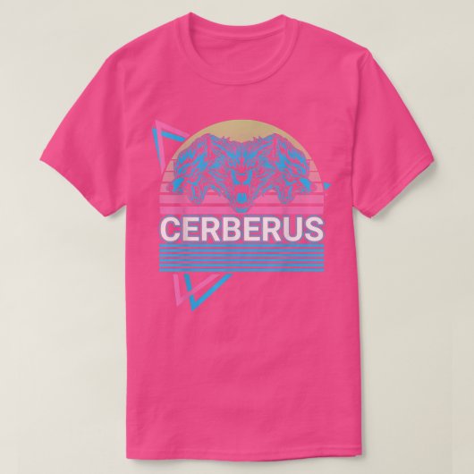 Cerberus Ancient Griekse Mythologie Retro T-shirt (Design voorkant)