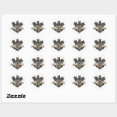Cerberus en Snake Ronde Sticker (Vel)