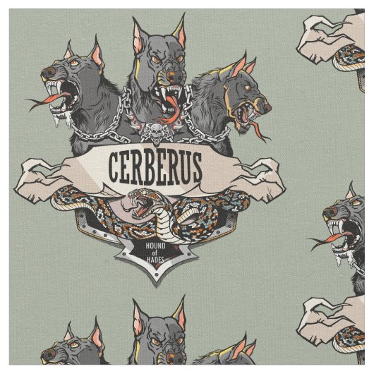 Cerberus en Snake Stof (Close Up)