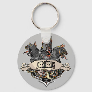 Cerberus Hellhound en slang Sleutelhanger