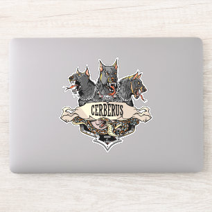 Cerberus Hellhound en slang Sticker