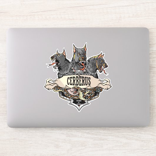 Cerberus Hellhound en slang Sticker (Computer)