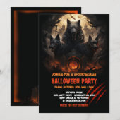 Cerberus: Legendarische Hell Hound Halloween Kaart (Voorkant / Achterkant)