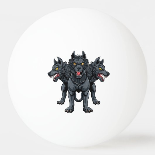Cerberus Pingpongbal (Achterkant)