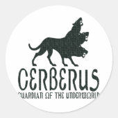 Cerberus Ronde Sticker (Voorkant)