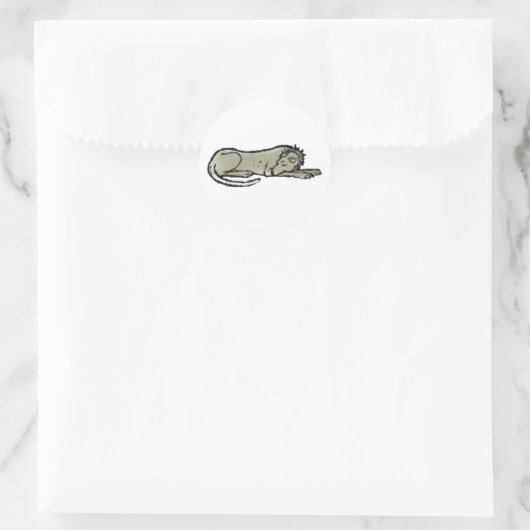 Cerberus Ronde Sticker (Tas)