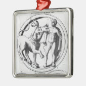 Cerberus Tamed by Hercules Metalen Ornament (Links)
