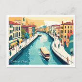 Cerchia dei Navigli Milaan ItaliëI Reizen Briefkaart (Voorkant)