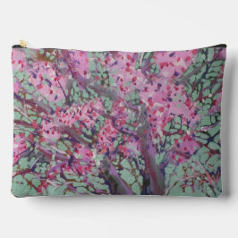 Cercis tegen een matte groene lucht / Kunstenaar L Etui