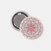 Cercle in mozaïek. Mandala Magneet (Voorkant / Achterkant)