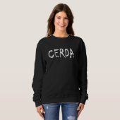 Cerda Achternaam Amerikaans Spaans Mexicaans Spaan Trui (Voorkant volledig)