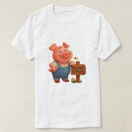 Cerdito granjero – 100% jamón, 0% drama t-shirt