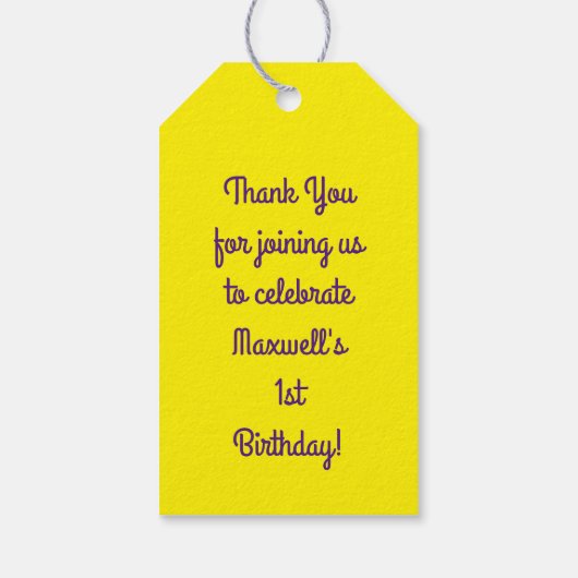 Cereal Bowl Sleepover verjaardagsfeestje Cadeaulabel (Achterkant)