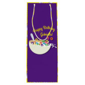 Cereal Bowl Sleepover verjaardagsfeestje Wijn Cadeautas (Achterkant)