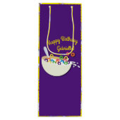 Cereal Bowl Sleepover verjaardagsfeestje Wijn Cadeautas (Voorkant)