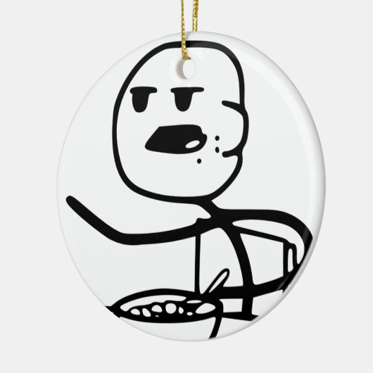 Cereal Guy Meme Keramisch Ornament (Links)